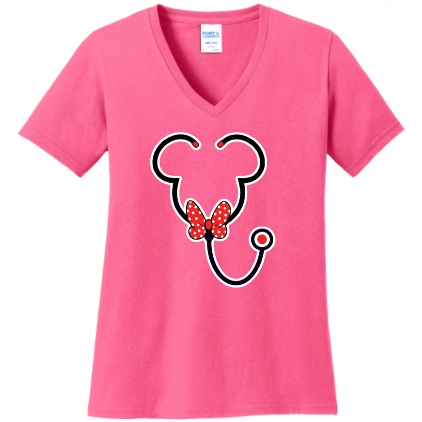Minnie Mouse Stethoscope Women's Shirt