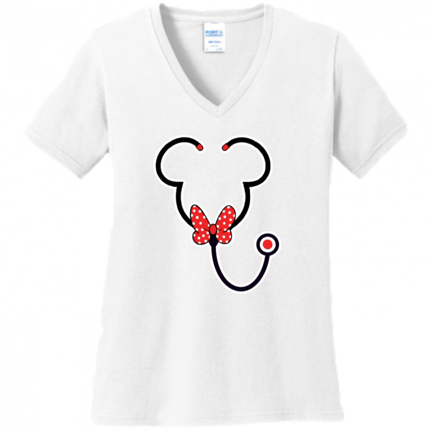 Minnie Mouse Stethoscope Women's Shirt