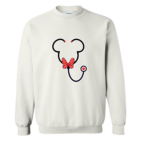 Minnie Mouse Stethoscope Crewneck Sweatshirt