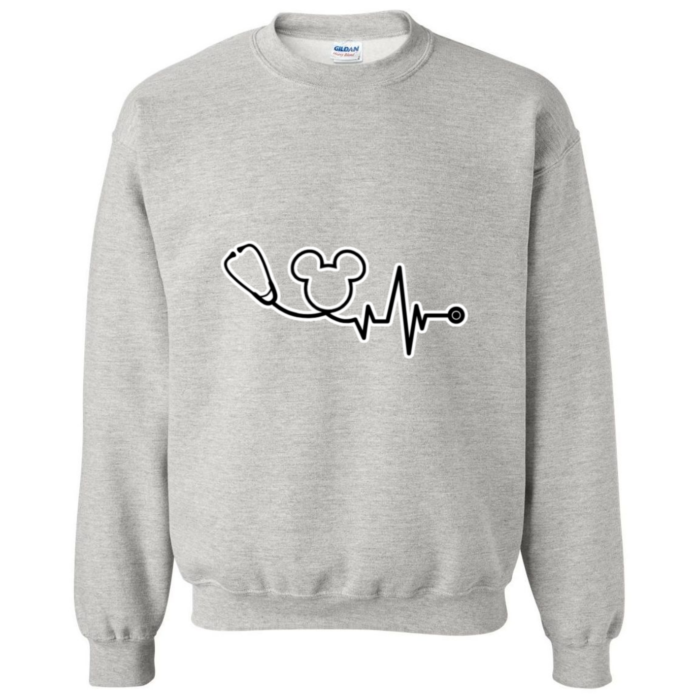 Disney Logo Stethoscope Crewneck Sweatshirt