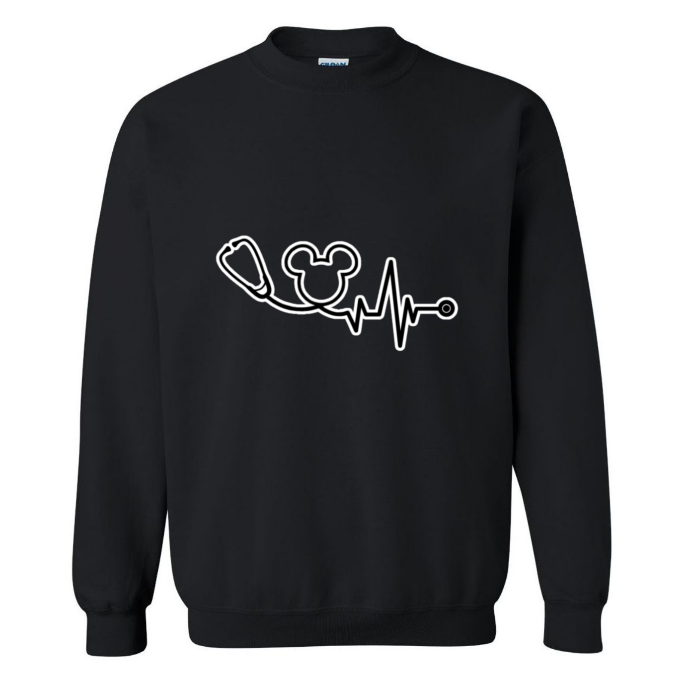 Disney Logo Stethoscope Crewneck Sweatshirt