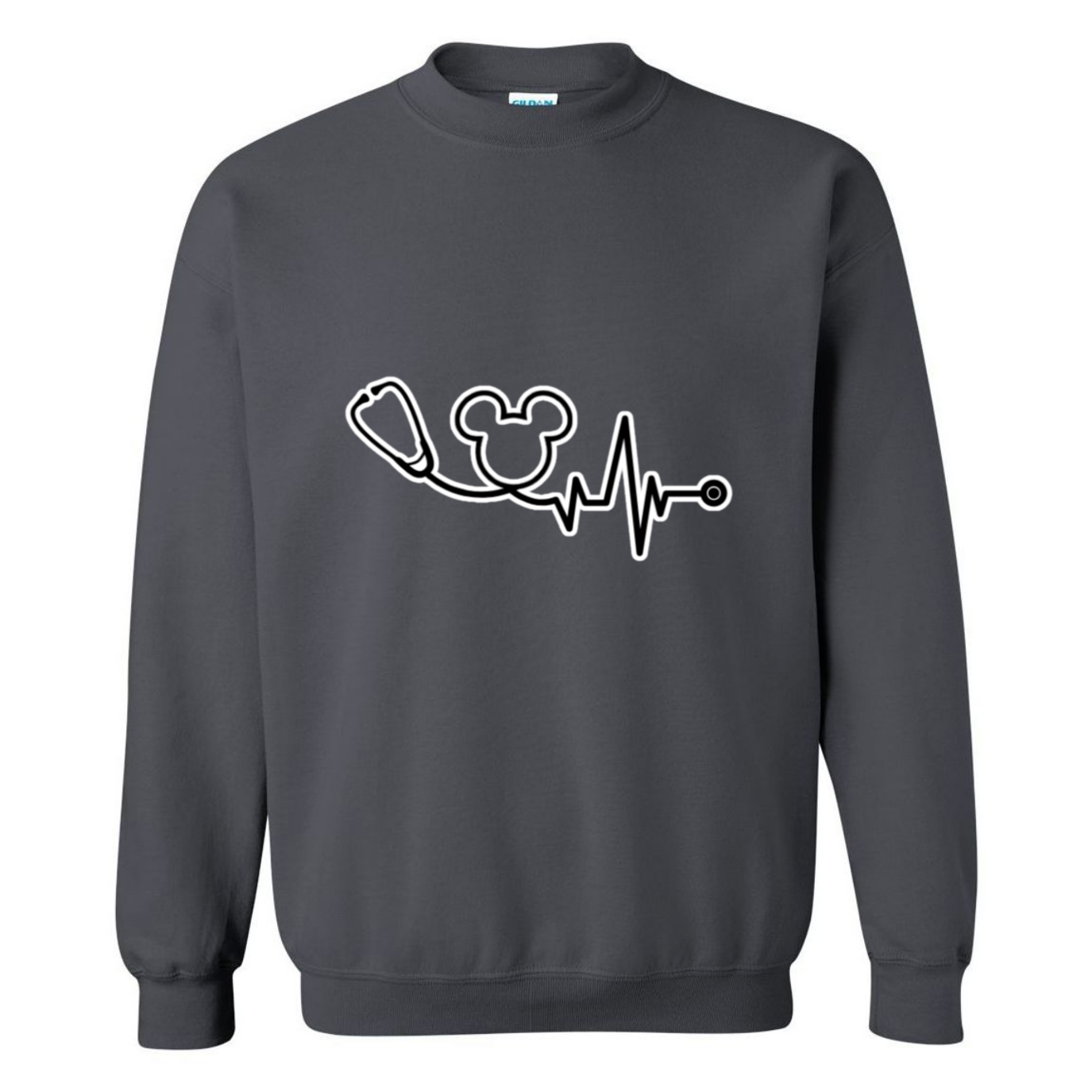 Disney Logo Stethoscope Crewneck Sweatshirt