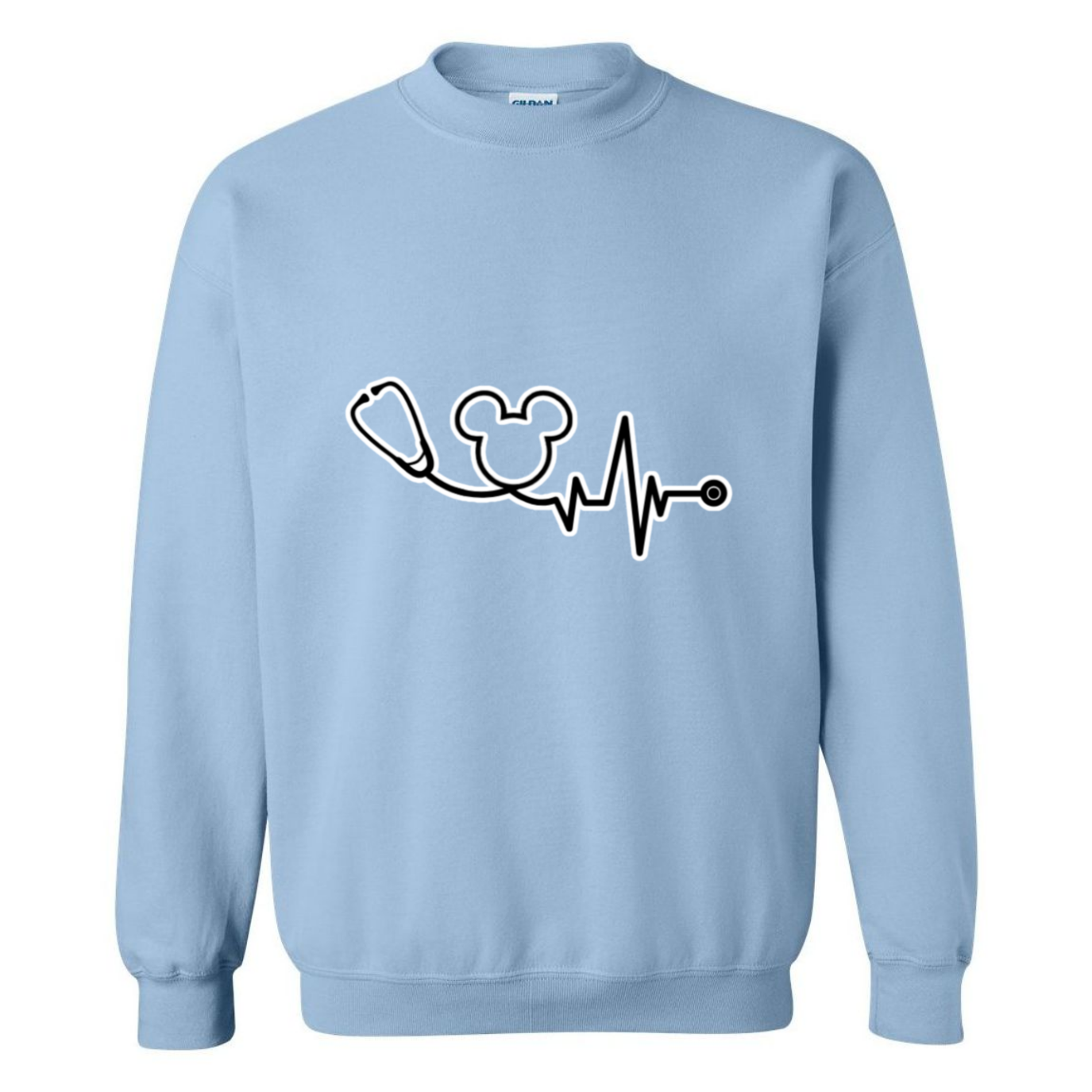 Disney Logo Stethoscope Crewneck Sweatshirt