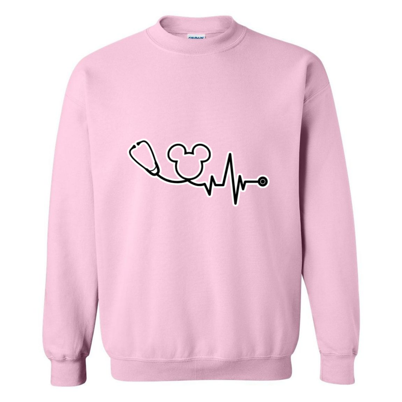 Disney Logo Stethoscope Crewneck Sweatshirt