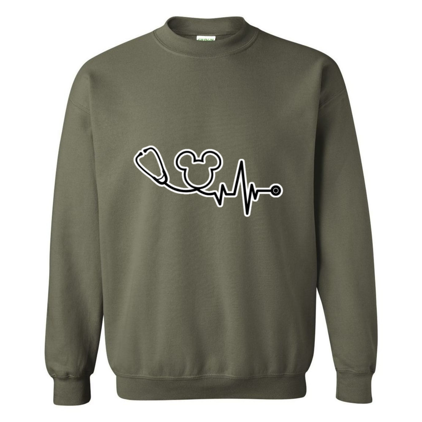 Disney Logo Stethoscope Crewneck Sweatshirt