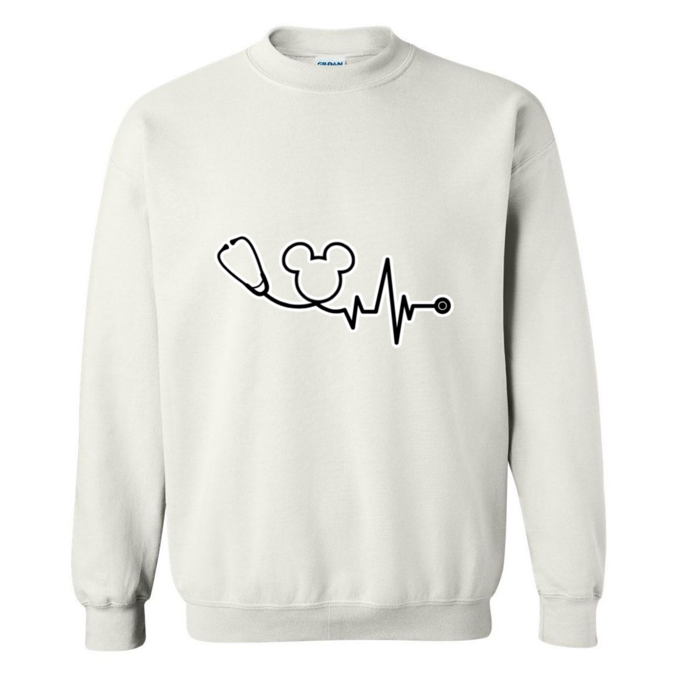 Disney Logo Stethoscope Crewneck Sweatshirt