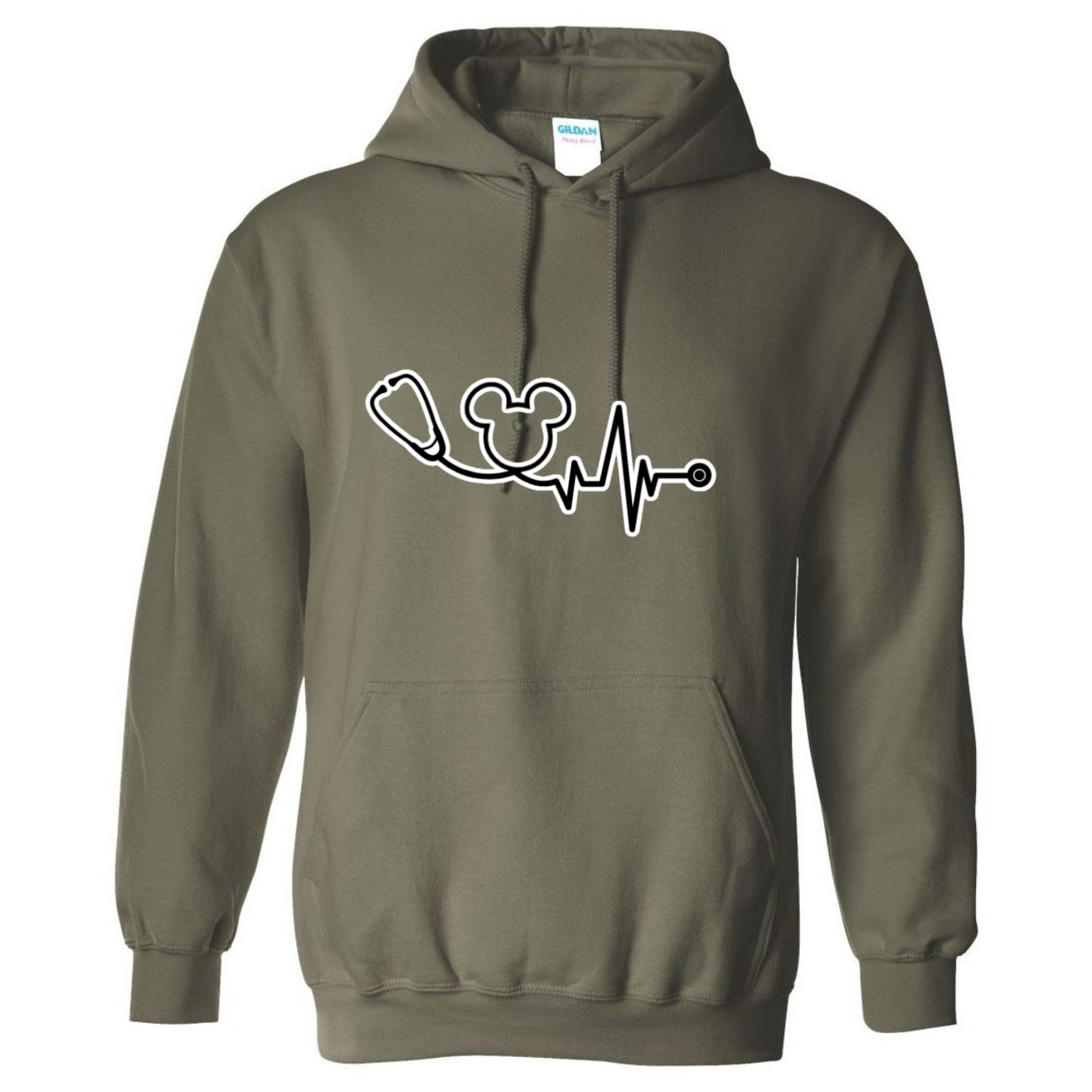 Disney Logo Stethoscope Hooded Sweatshirt