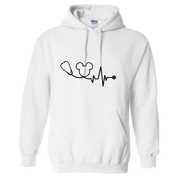 Disney Logo Stethoscope Hooded Sweatshirt
