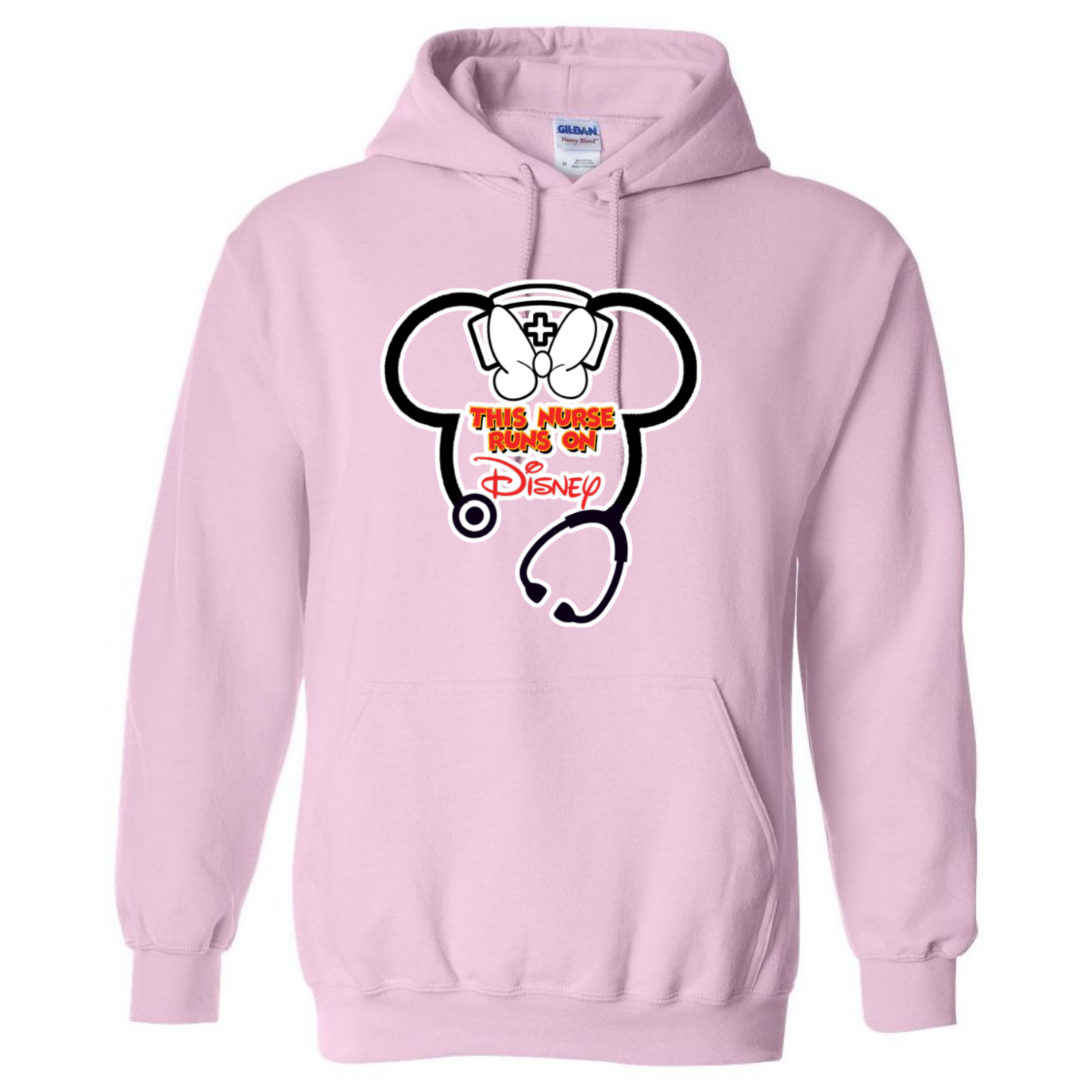 Nurse Runs on Disney Hooded Sweatshirt