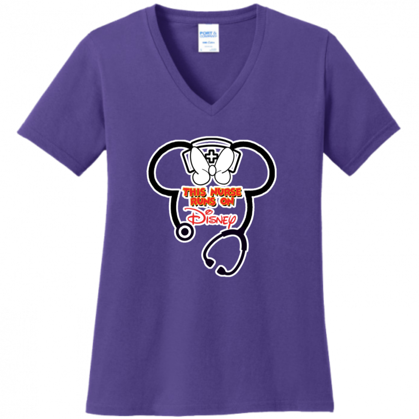 Nurse Runs on Disney Women's Shirt