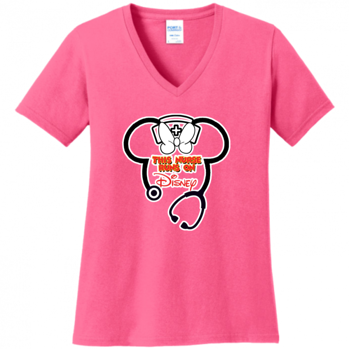 Nurse Runs on Disney Women's Shirt