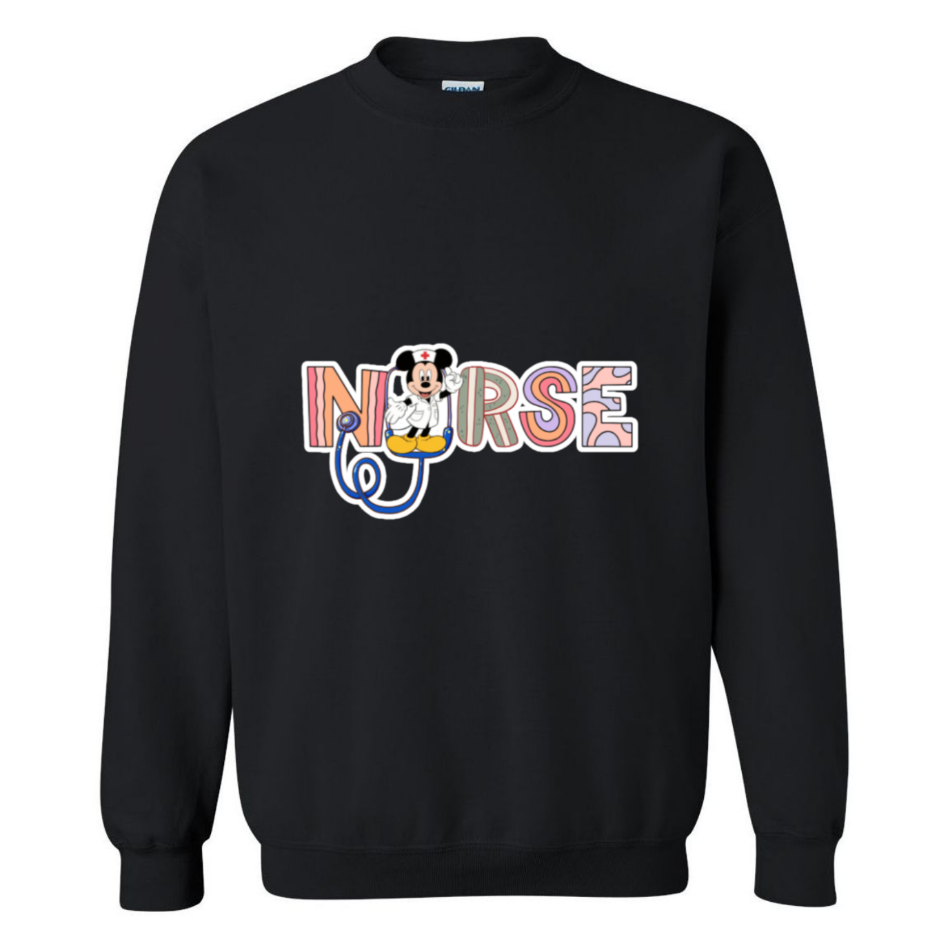 NURSE w/ Mickey Crewneck Sweatshirt
