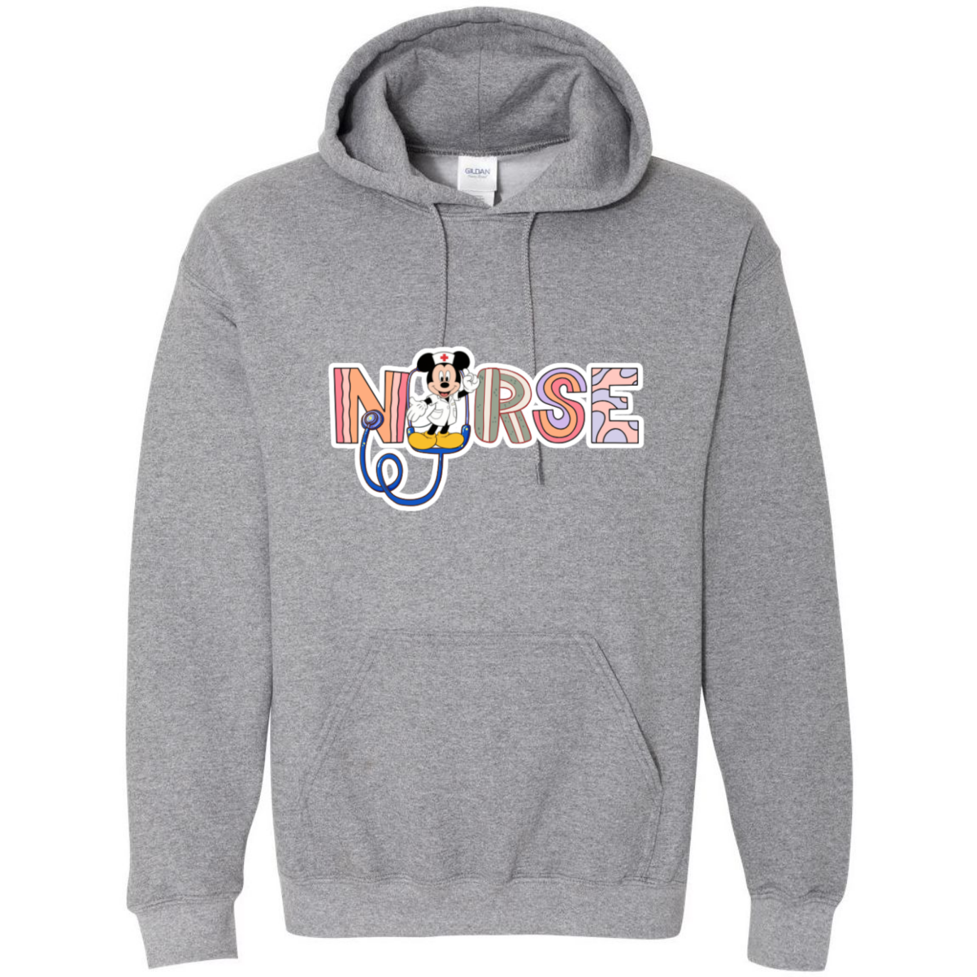 NURSE w/ Mickey Hooded Sweatshirt
