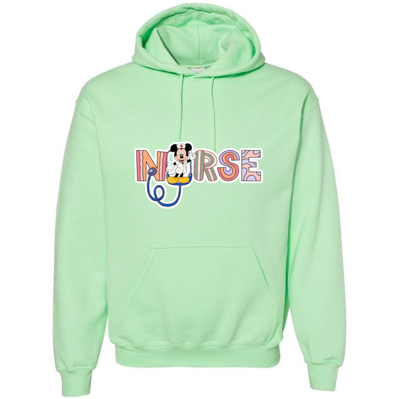 NURSE w/ Mickey Hooded Sweatshirt