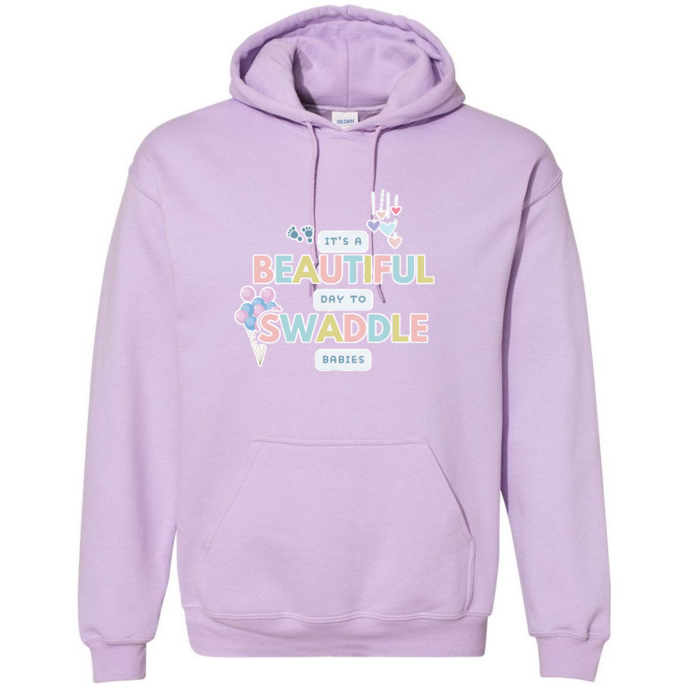 Beautiful Day to Swaddle Babies Hooded Sweatshirt