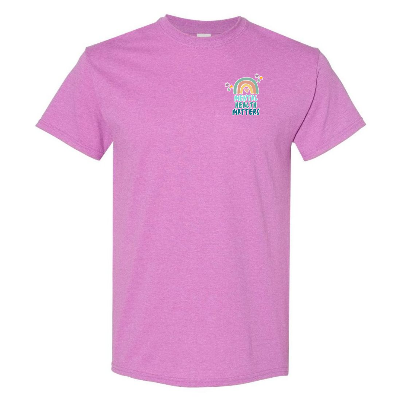 Mental Health Matters Left Chest Design T-Shirt