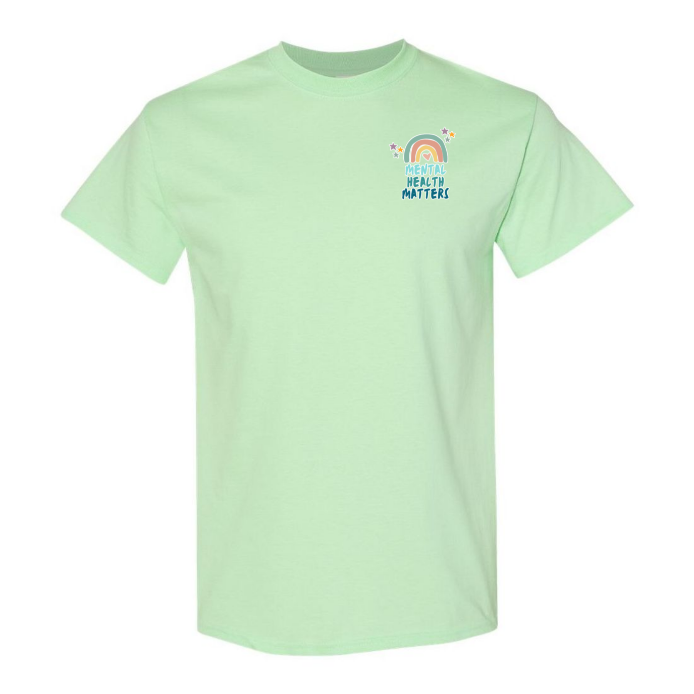 Mental Health Matters Left Chest Design T-Shirt