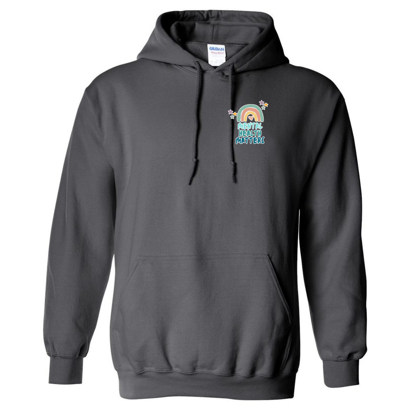 Mental Health Matters Left Chest Design Hooded Sweatshirt