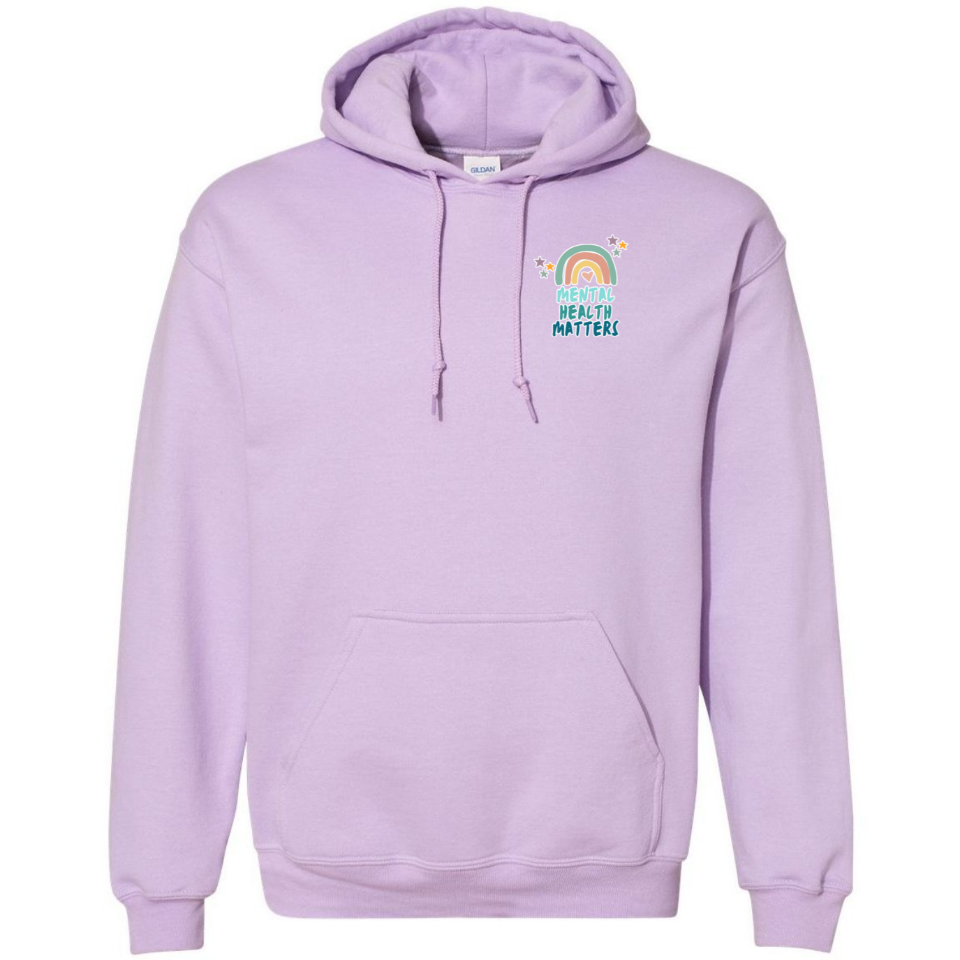 Mental Health Matters Left Chest Design Hooded Sweatshirt