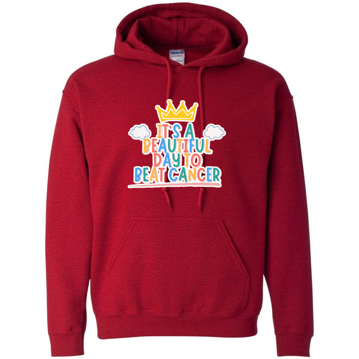 Beautiful Day to Beat Cancer Hooded Sweatshirt