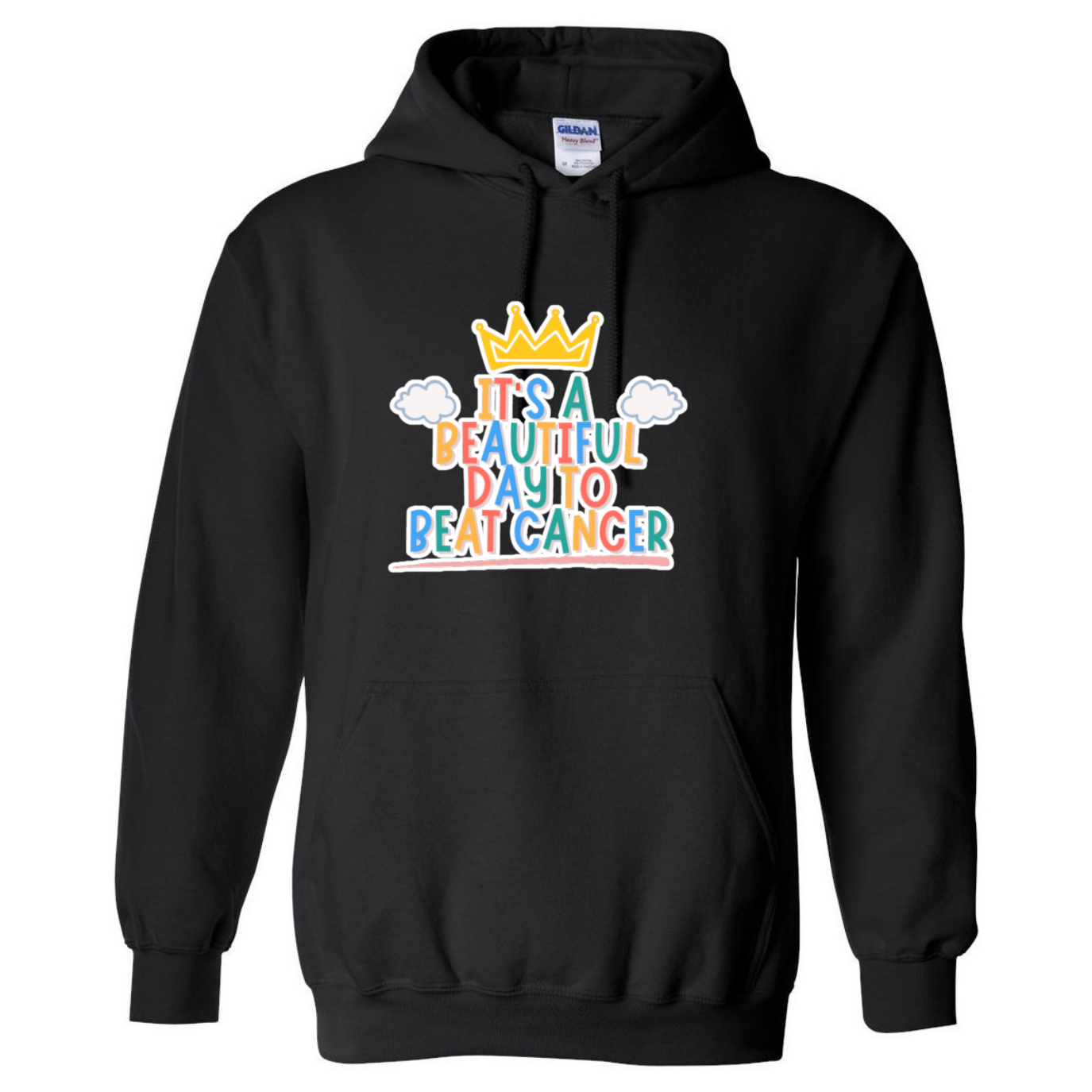 Beautiful Day to Beat Cancer Hooded Sweatshirt