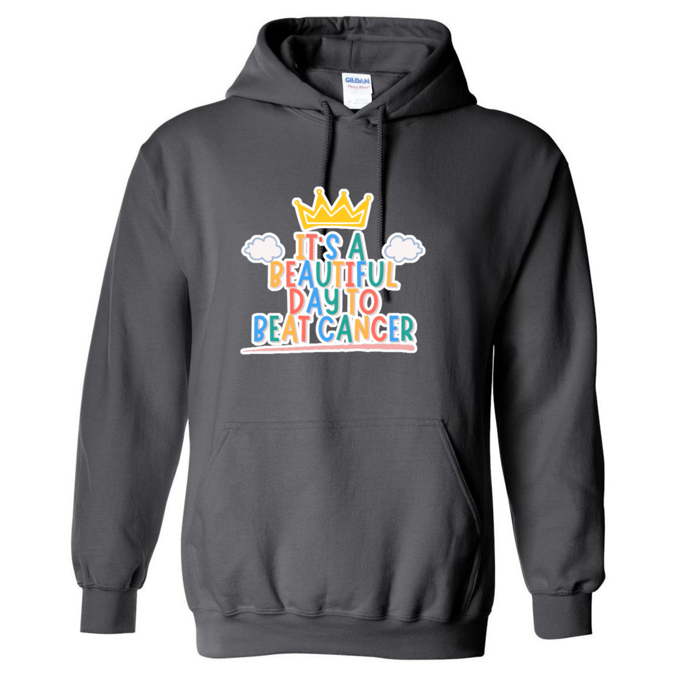 Beautiful Day to Beat Cancer Hooded Sweatshirt