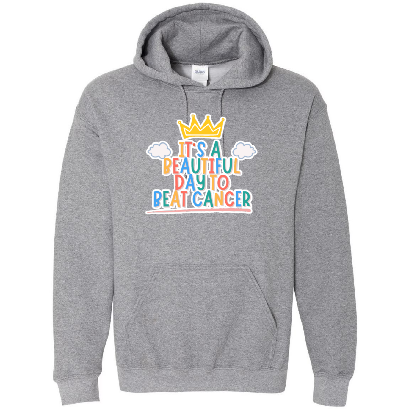 Beautiful Day to Beat Cancer Hooded Sweatshirt