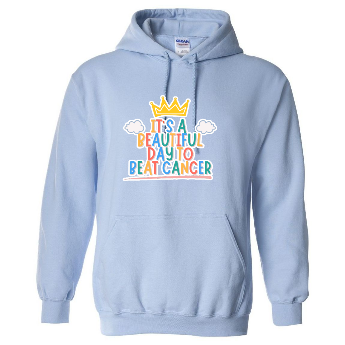 Beautiful Day to Beat Cancer Hooded Sweatshirt