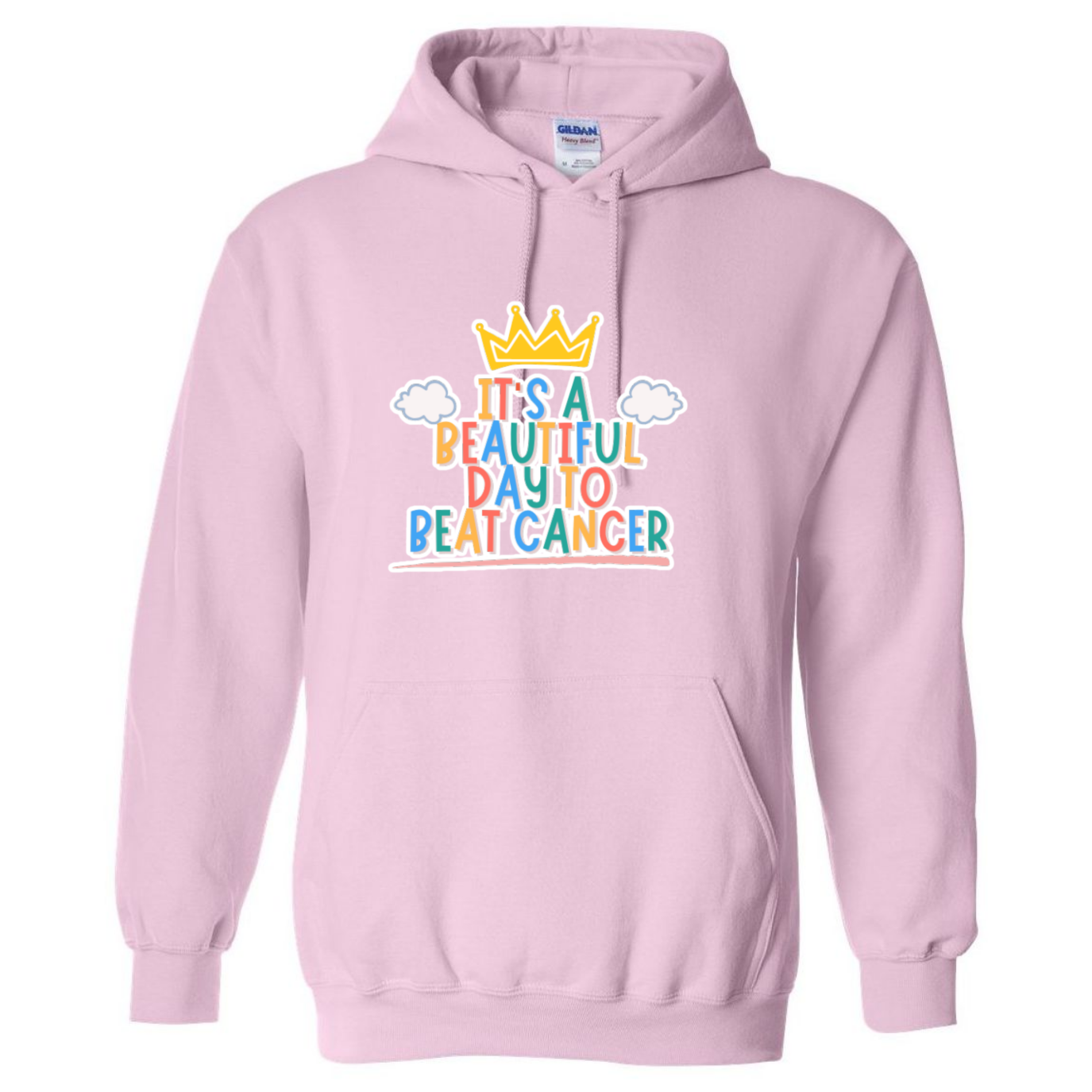 Beautiful Day to Beat Cancer Hooded Sweatshirt