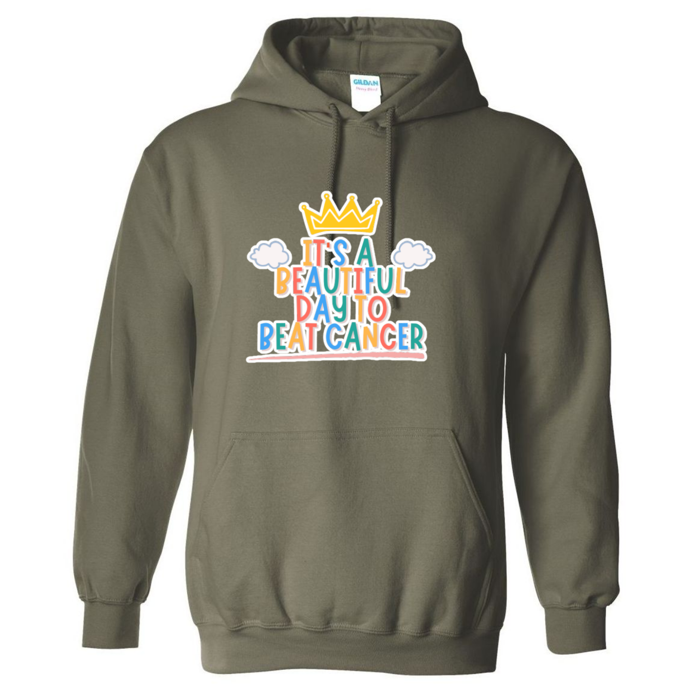 Beautiful Day to Beat Cancer Hooded Sweatshirt