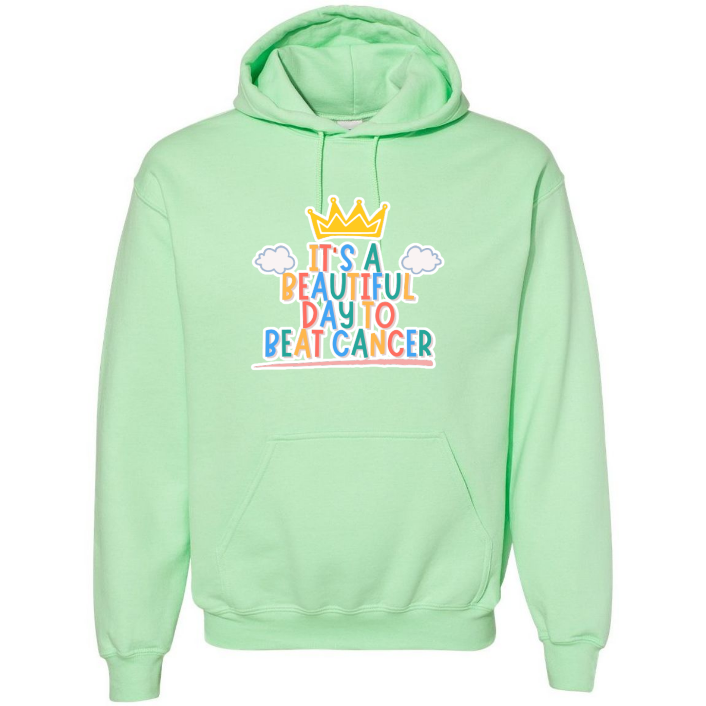 Beautiful Day to Beat Cancer Hooded Sweatshirt