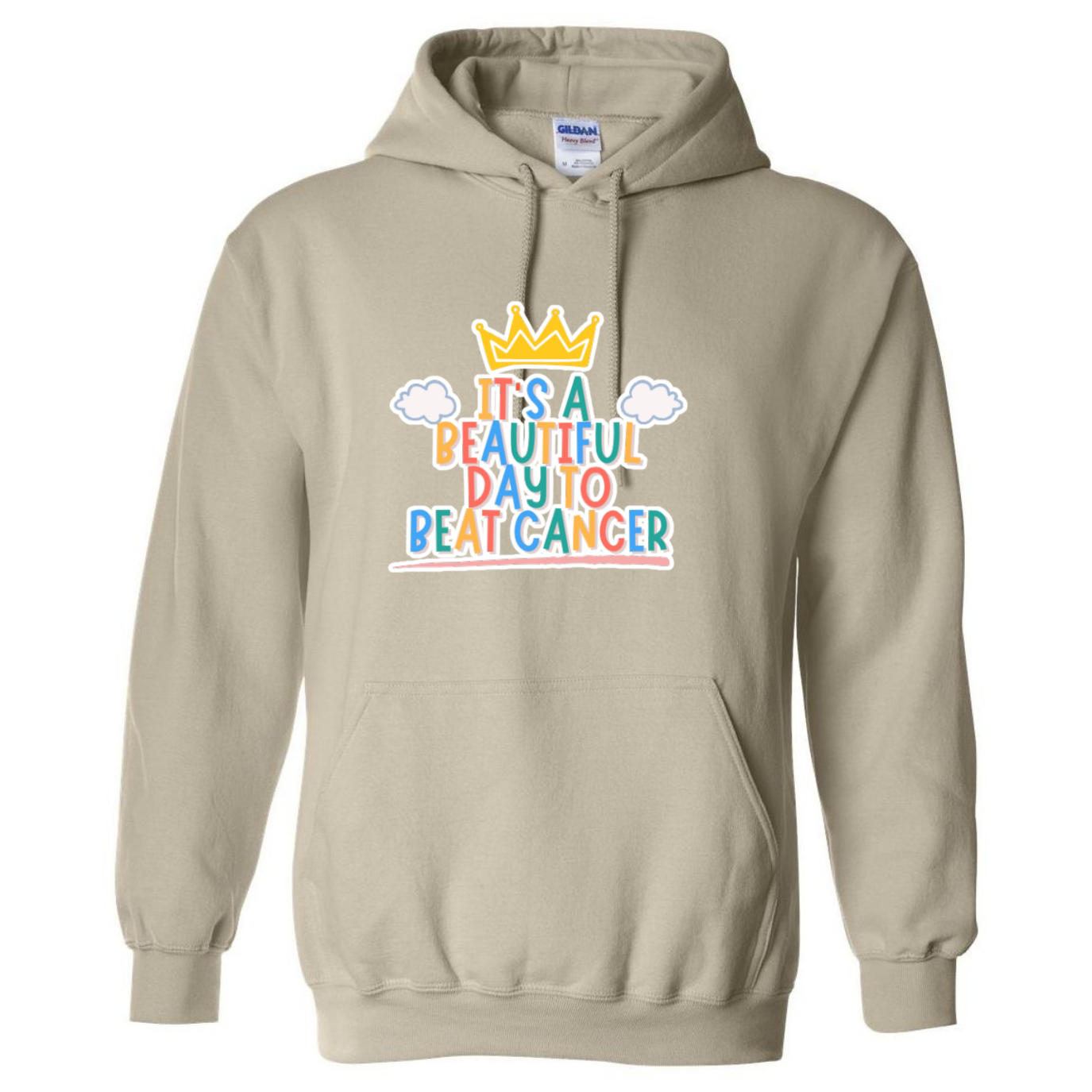 Beautiful Day to Beat Cancer Hooded Sweatshirt