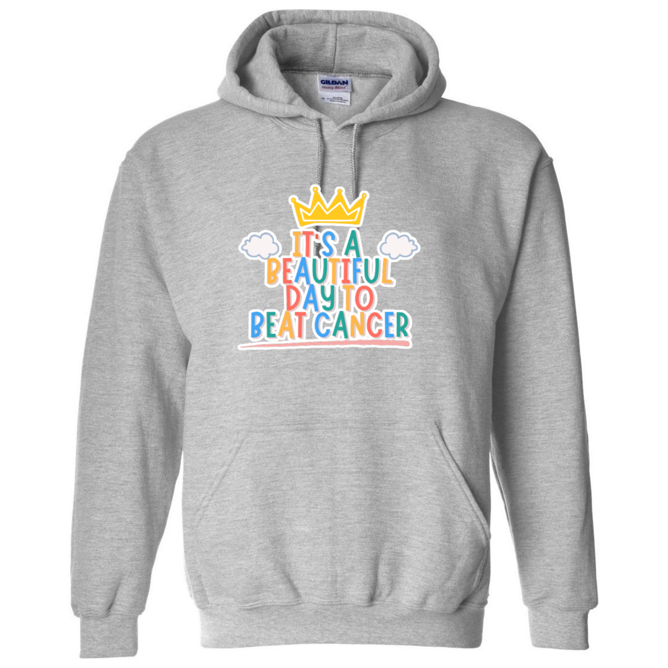 Beautiful Day to Beat Cancer Hooded Sweatshirt