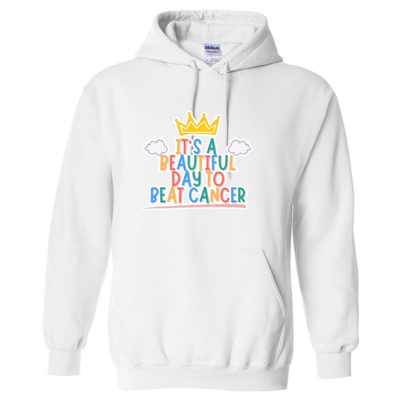 Beautiful Day to Beat Cancer Hooded Sweatshirt