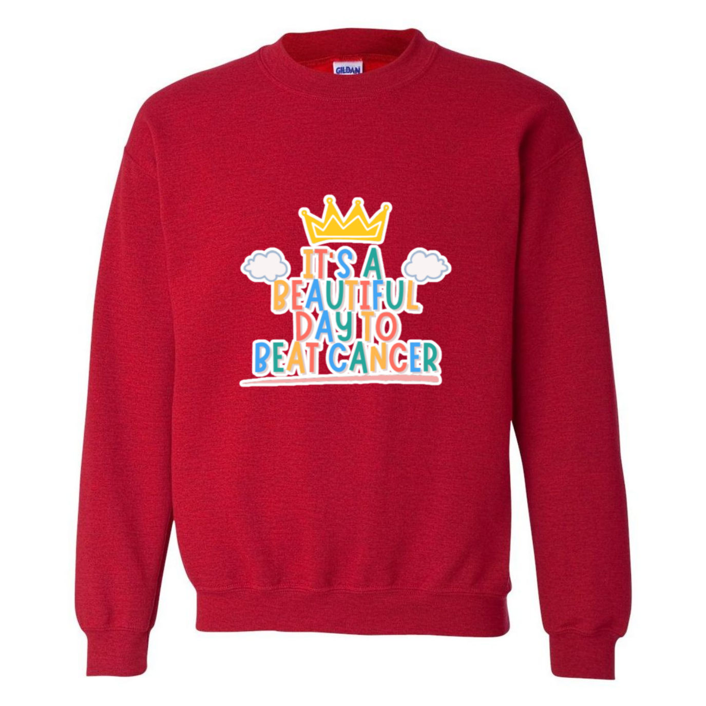 Beautiful Day to Beat Cancer Crewneck Sweatshirt