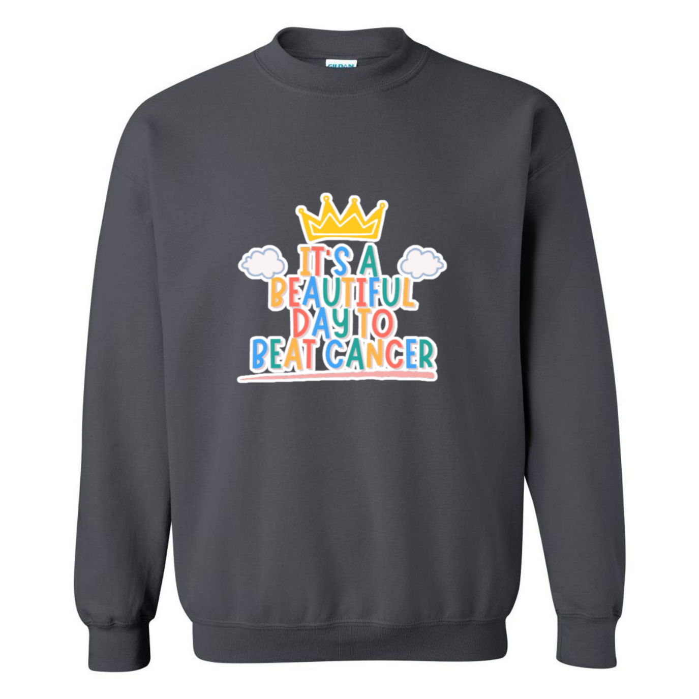 Beautiful Day to Beat Cancer Crewneck Sweatshirt
