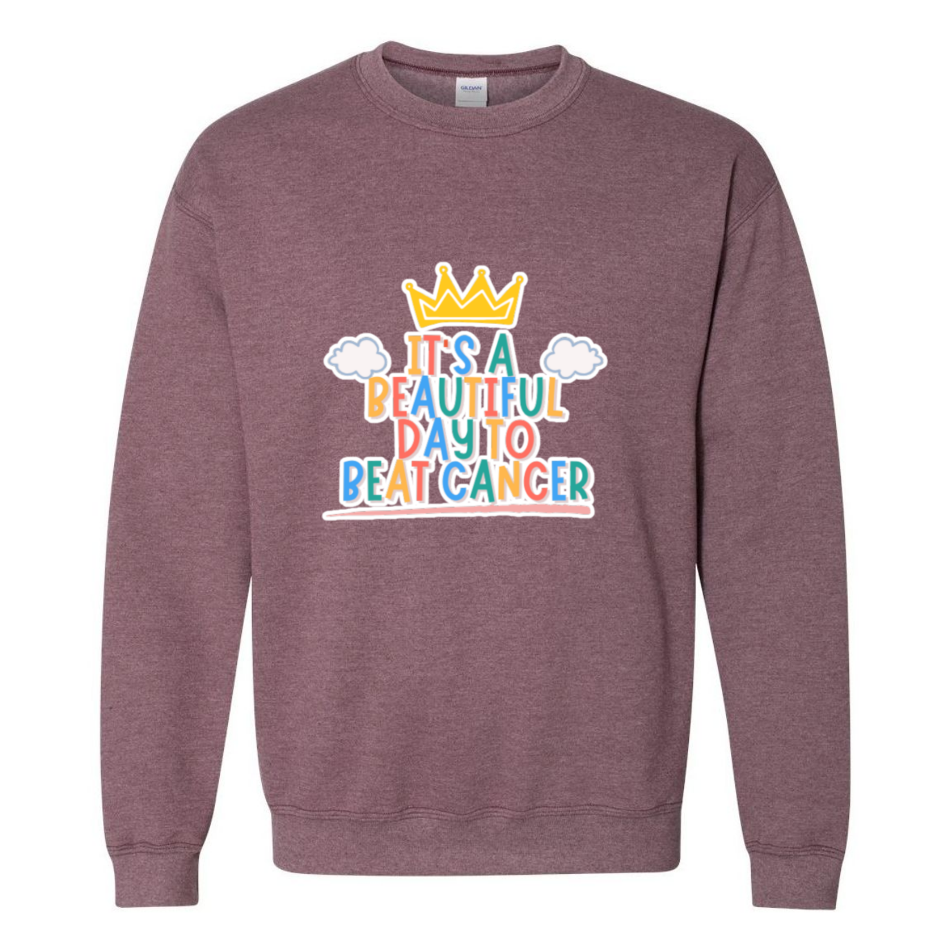 Beautiful Day to Beat Cancer Crewneck Sweatshirt