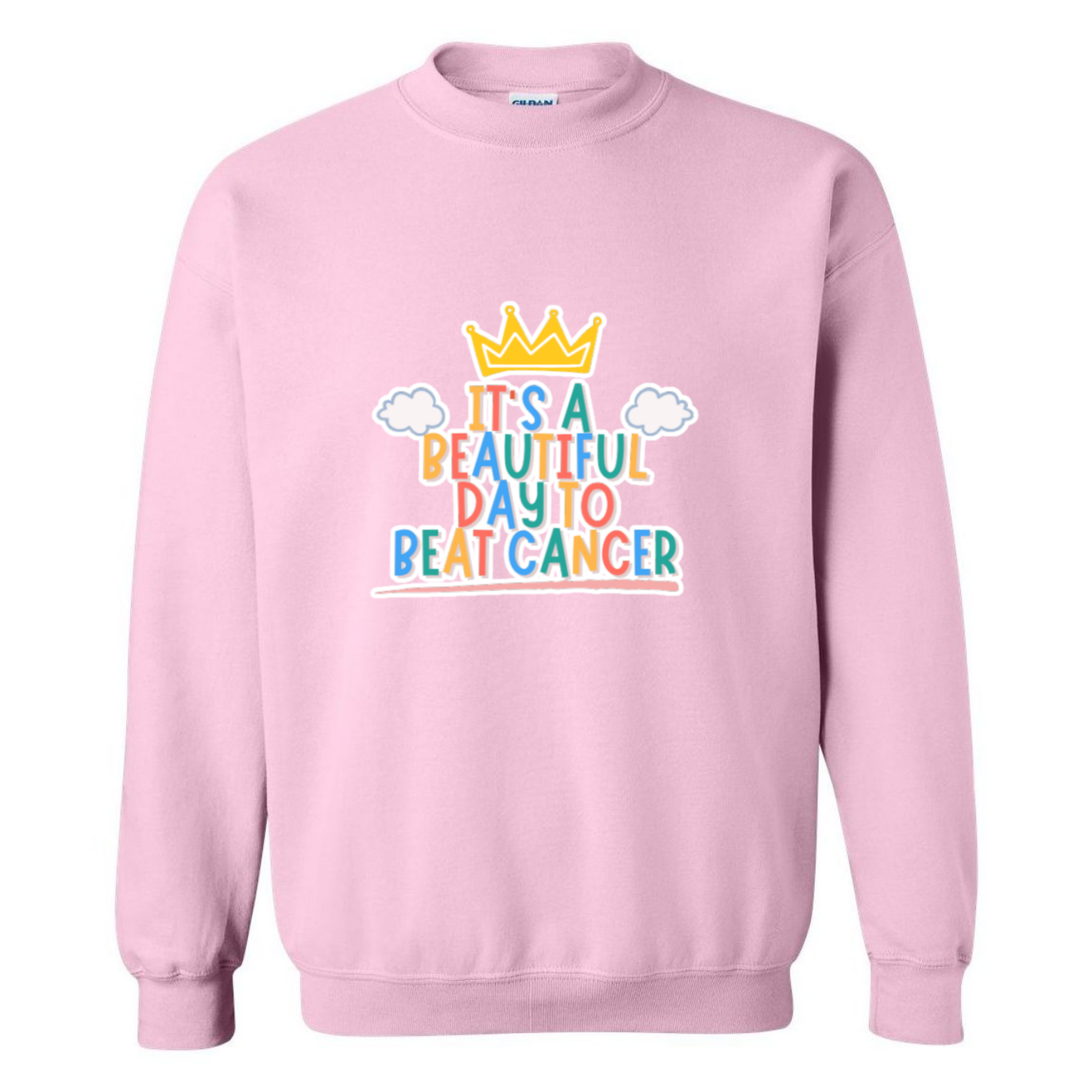 Beautiful Day to Beat Cancer Crewneck Sweatshirt