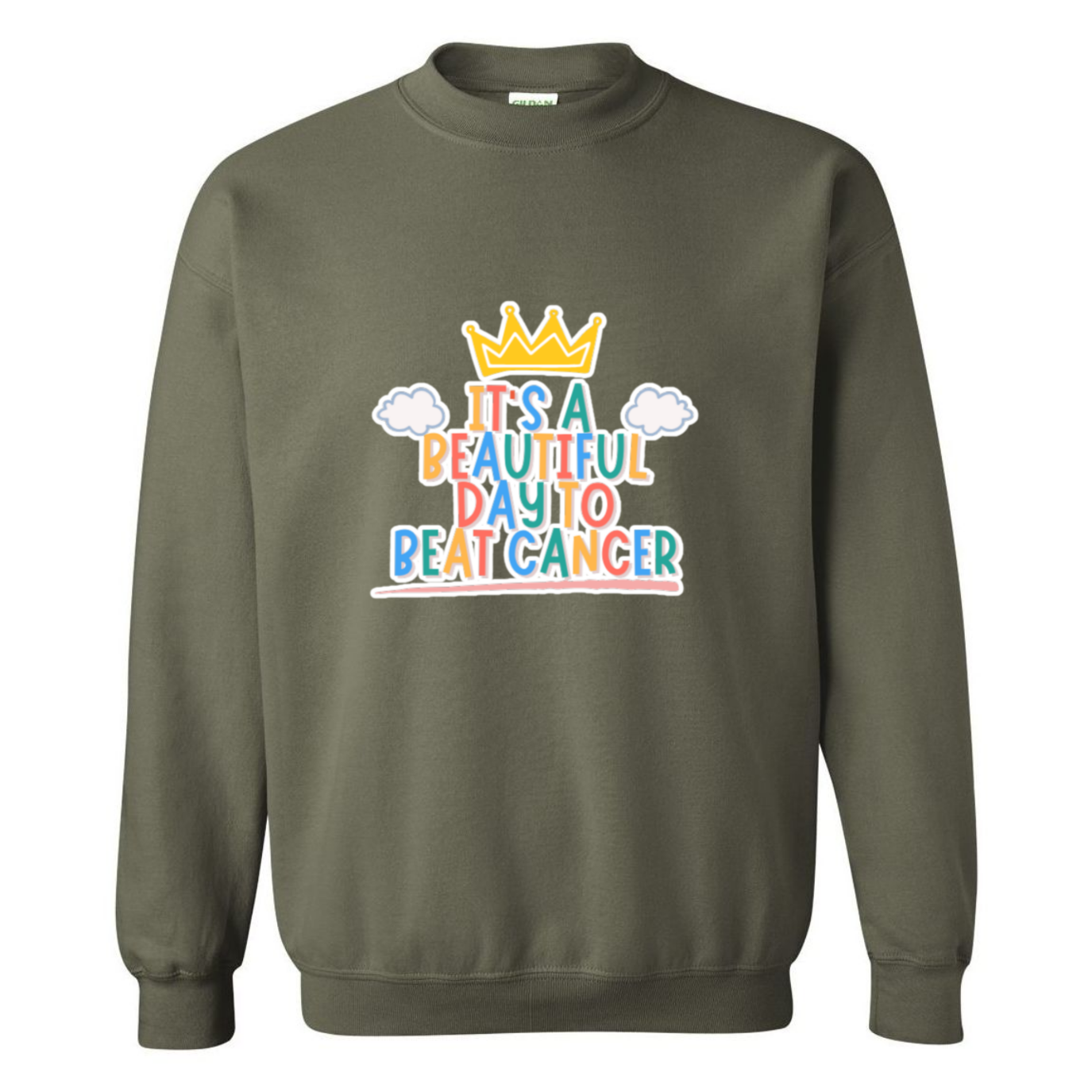 Beautiful Day to Beat Cancer Crewneck Sweatshirt