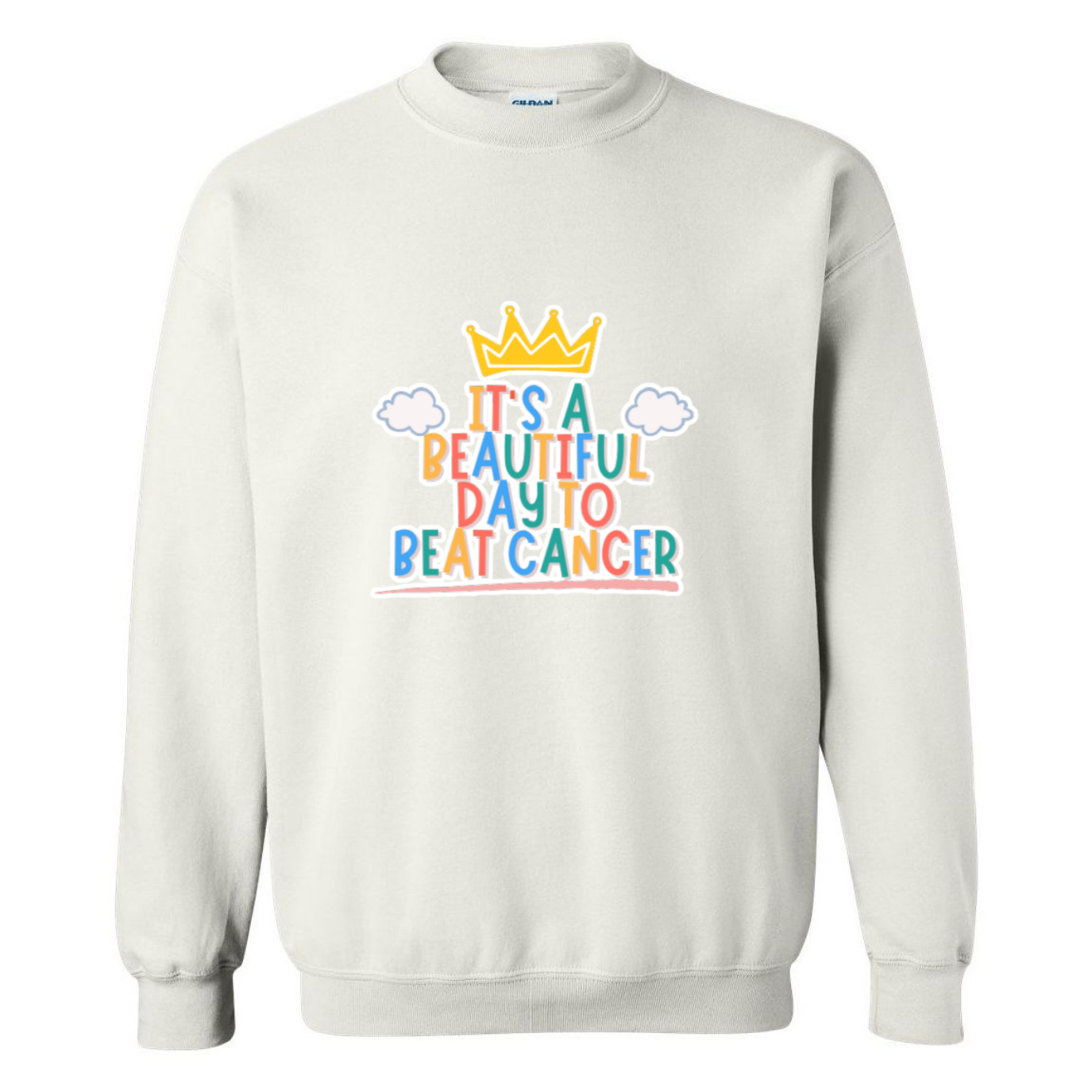 Beautiful Day to Beat Cancer Crewneck Sweatshirt
