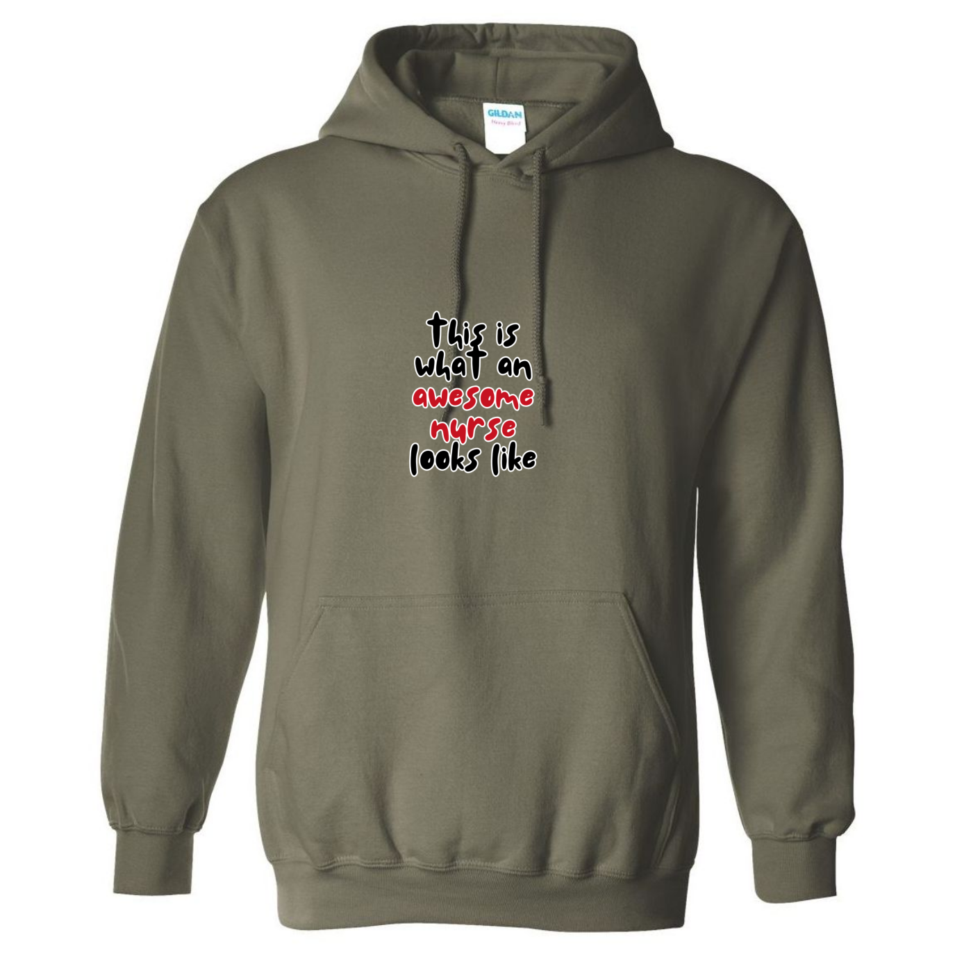 What An Awesome Nurse Looks Like Hooded Sweatshirt