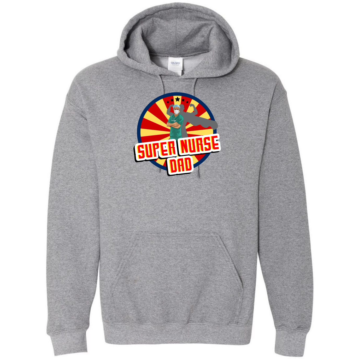 Super Nurse Dad Hooded Sweatshirt