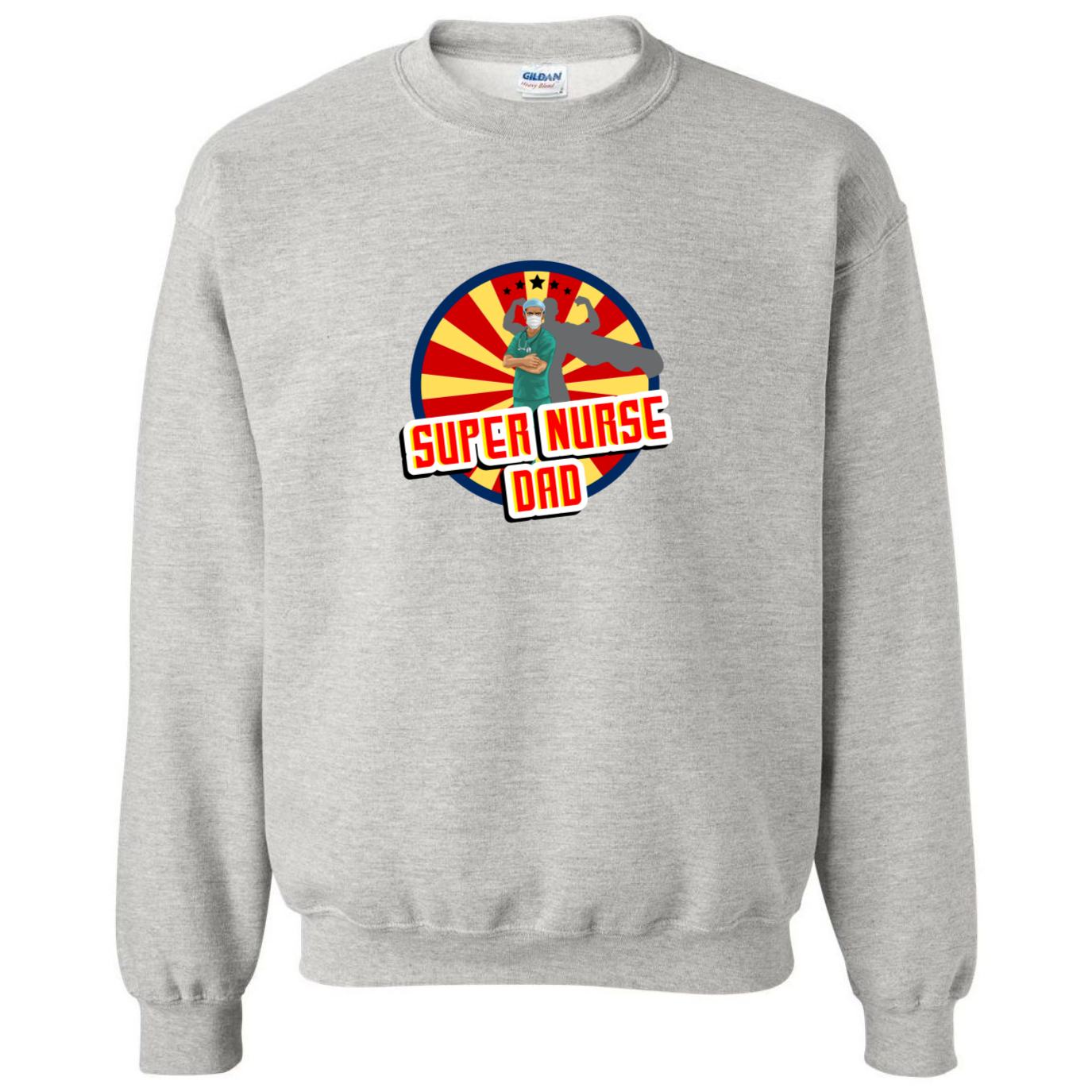 Super Nurse Dad Crewneck Sweatshirt