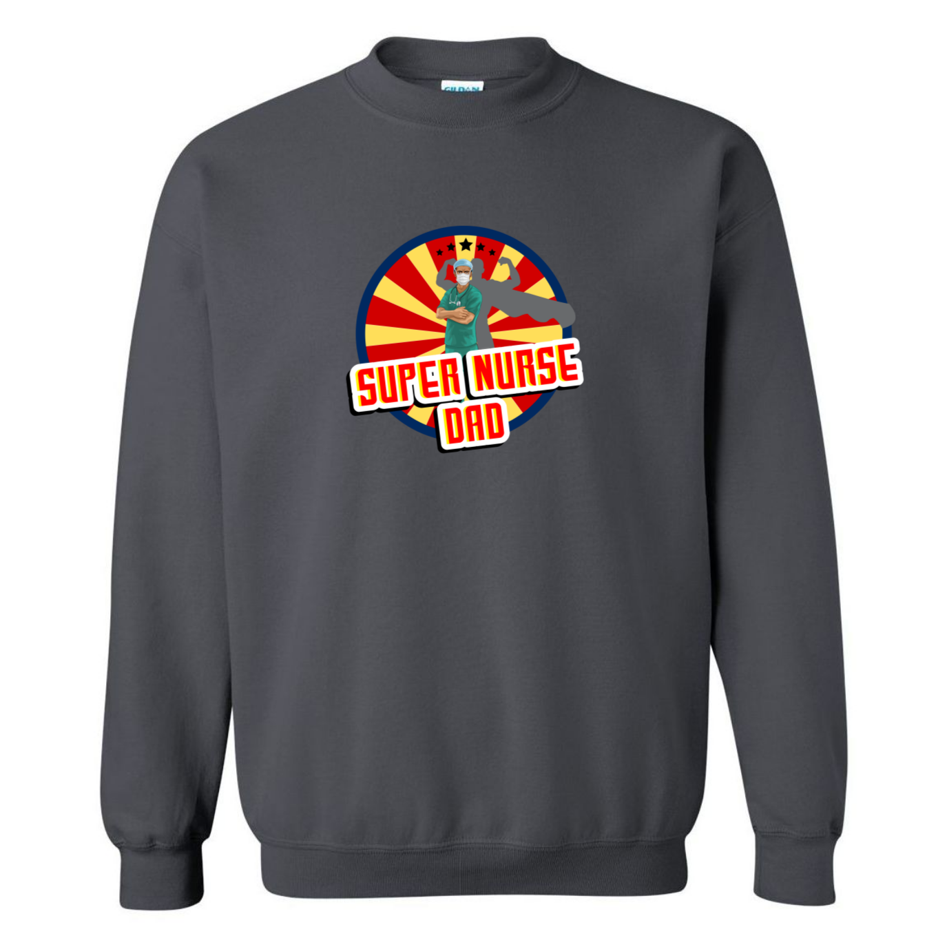 Super Nurse Dad Crewneck Sweatshirt