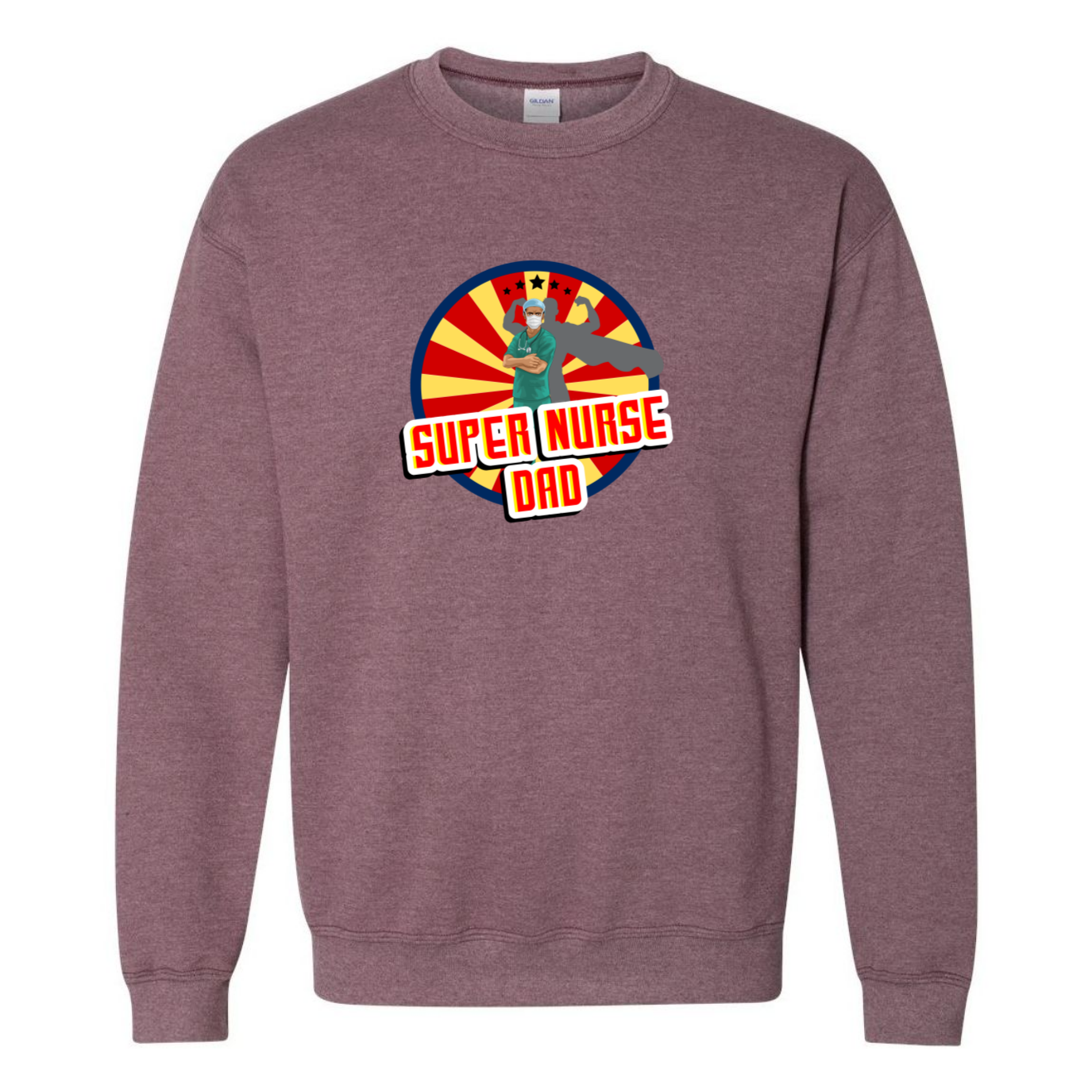 Super Nurse Dad Crewneck Sweatshirt