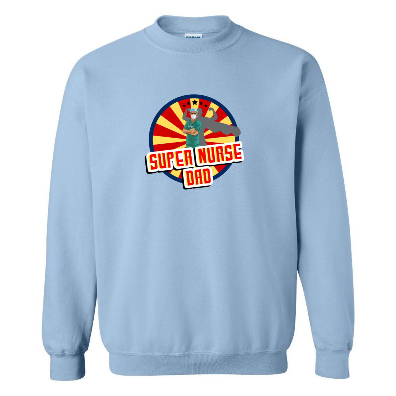 Super Nurse Dad Crewneck Sweatshirt