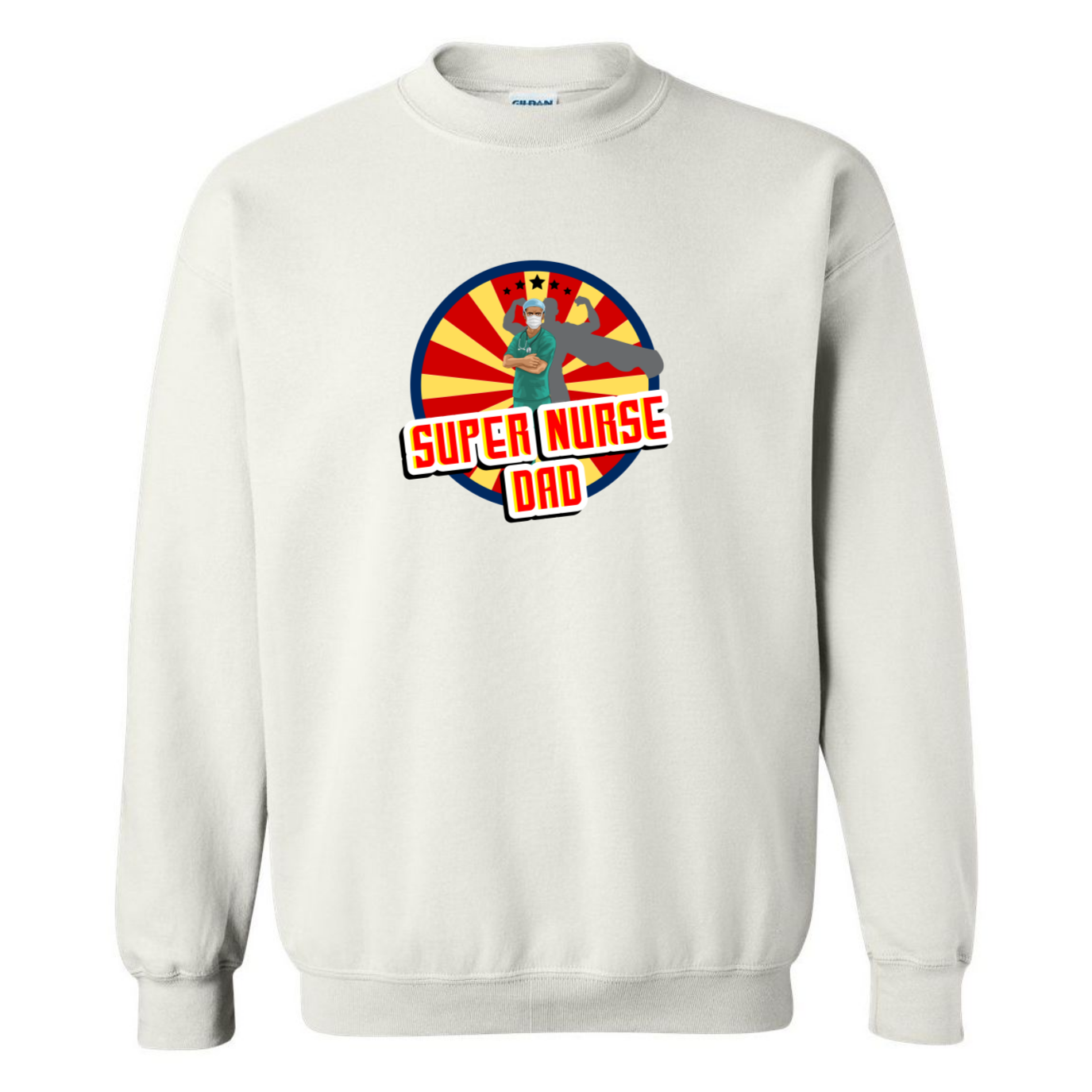 Super Nurse Dad Crewneck Sweatshirt