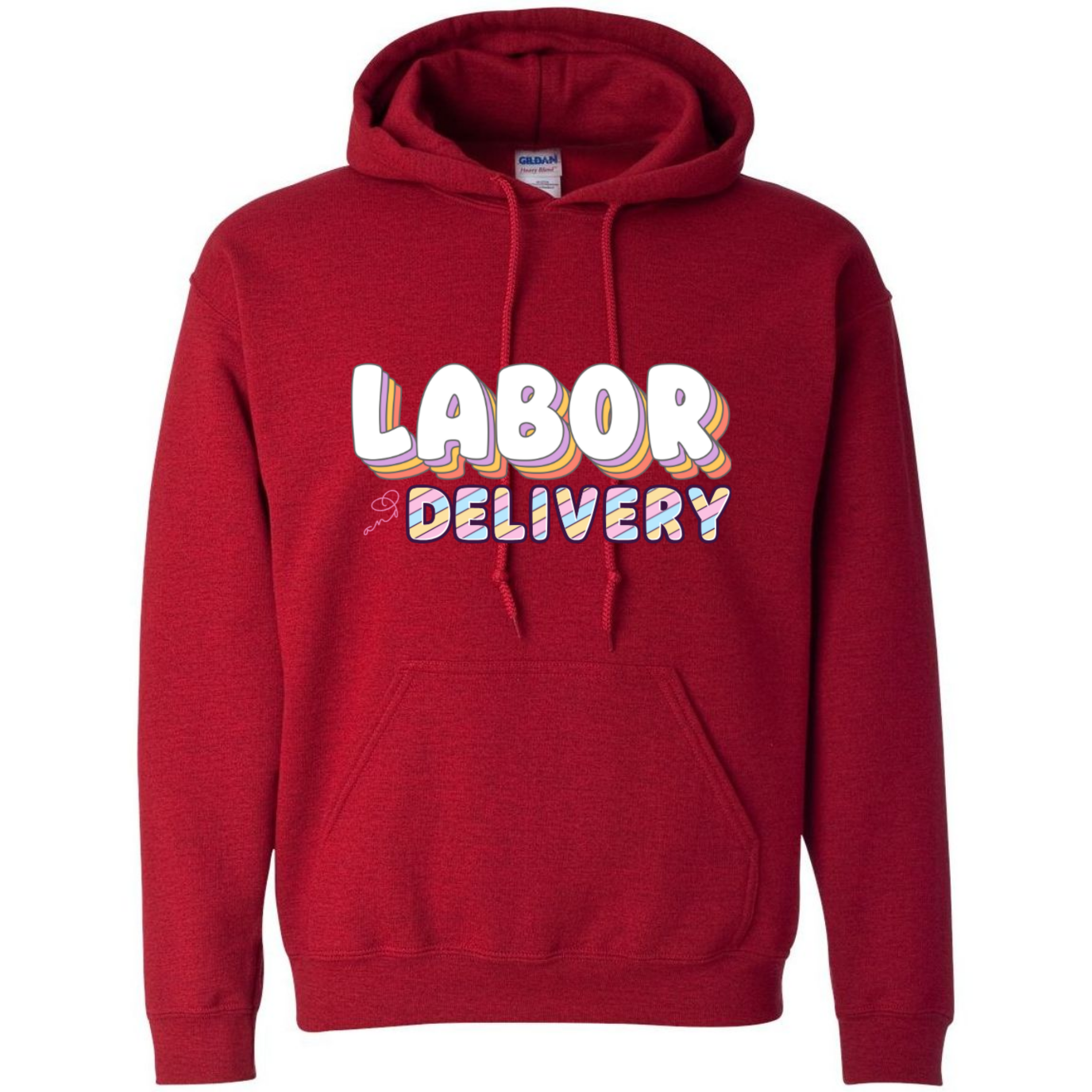 Colorful Labor & Delivery Hooded Sweatshirt