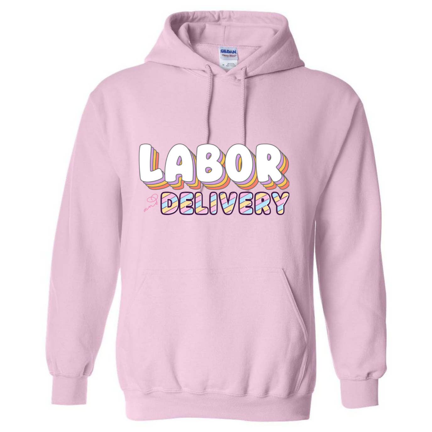 Colorful Labor & Delivery Hooded Sweatshirt