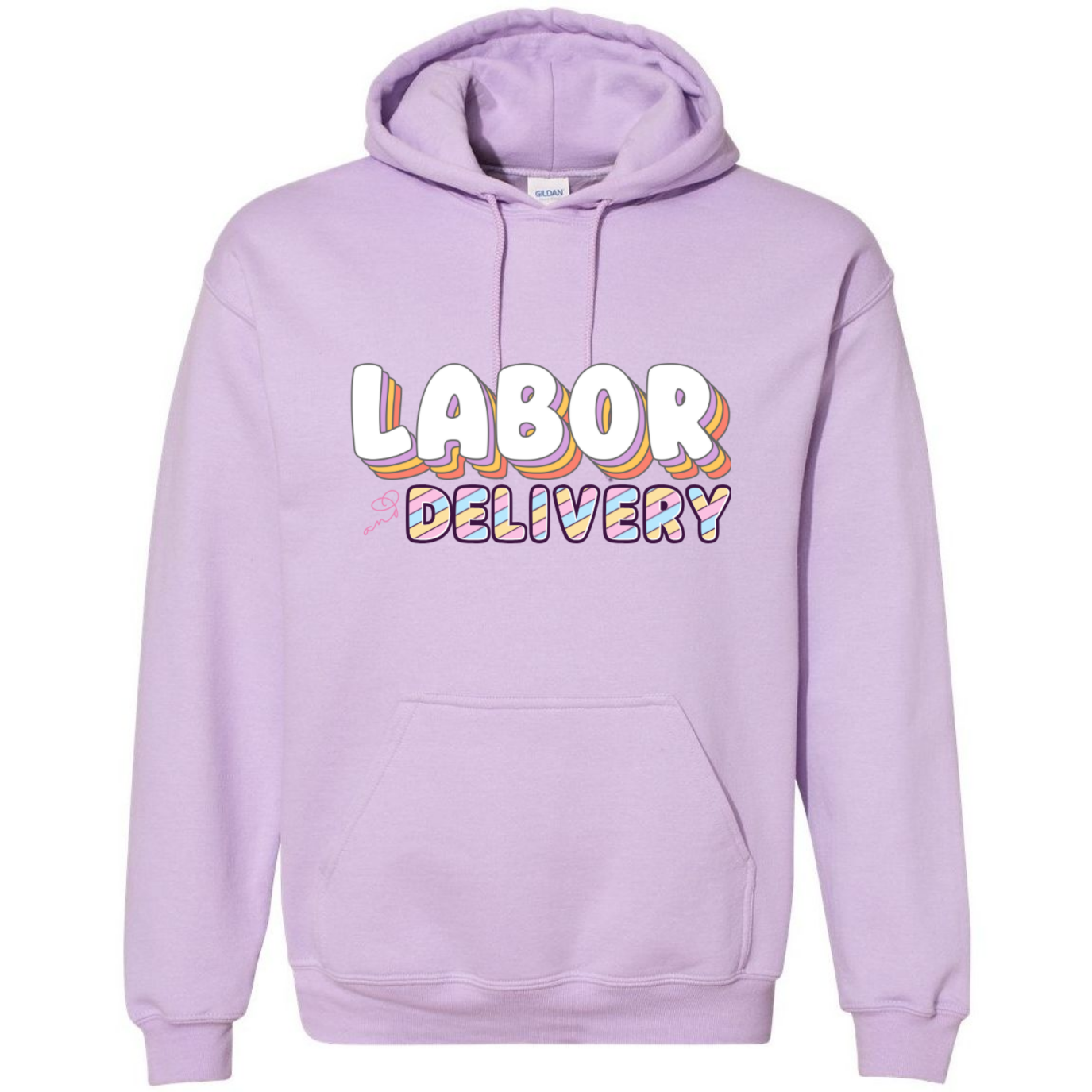 Colorful Labor & Delivery Hooded Sweatshirt